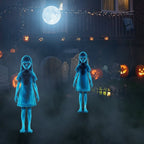 Halloween Glowing Ghost Garden Decoration with LED Eyes and Motion Sensor