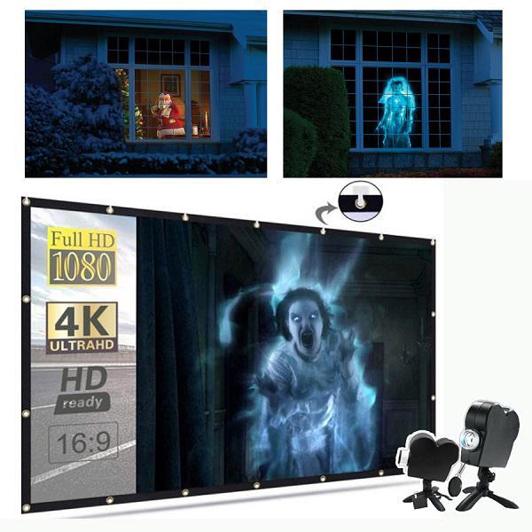 Halloween Projector | Windows & Indoors | 12 Films Included | Easy Setup