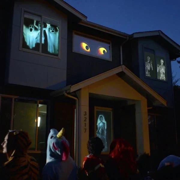 Halloween Projector | Windows & Indoors | 12 Films Included | Easy Setup