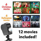 Halloween Projector | Windows & Indoors | 12 Films Included | Easy Setup
