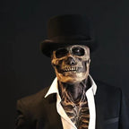Halloween Skeleton Mask Realistic Latex Horror Mask Scary Skull Overhead Costume Mask for Adults