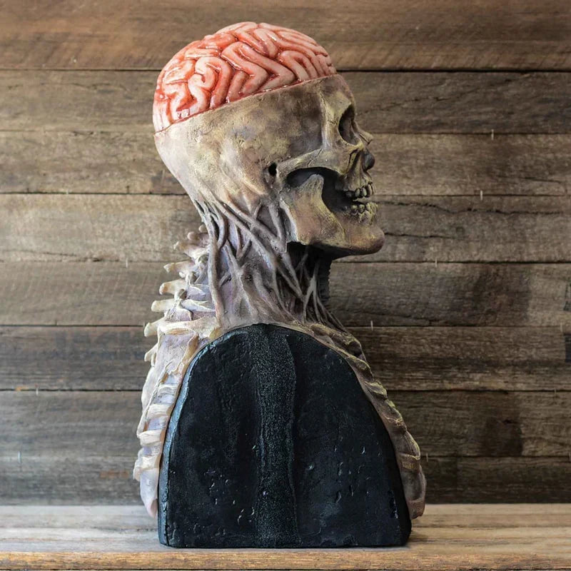 Halloween Skeleton Mask Realistic Latex Horror Mask Scary Skull Overhead Costume Mask for Adults