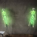 Halloween Skeleton Solar Stake Light Waterproof LED Outdoor Ground Skeleton Lamp Plastic Landscape Light for Yard, Garde