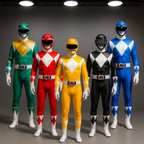 Halloween Superhero Costume for Kids – Stretchy Jumpsuit with Mask