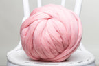 Hand-knit chunky blanket