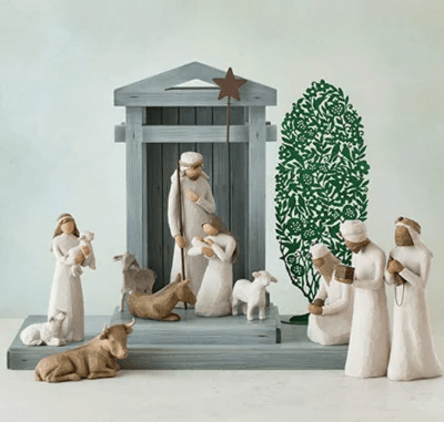 Handcrafted 20-Piece Christmas Nativity Set