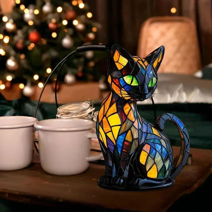 Handcrafted Cat Lamp with Glow – Ambient Lighting and Gift Idea