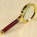 Handheld Magnifying Glass Metal Frame | 50x High-Definition Magnification | Ideal for Reading, Research & Hobby Use