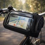 Handlebar bag for bike | Waterproof bike bag with touchscreen | Tourix