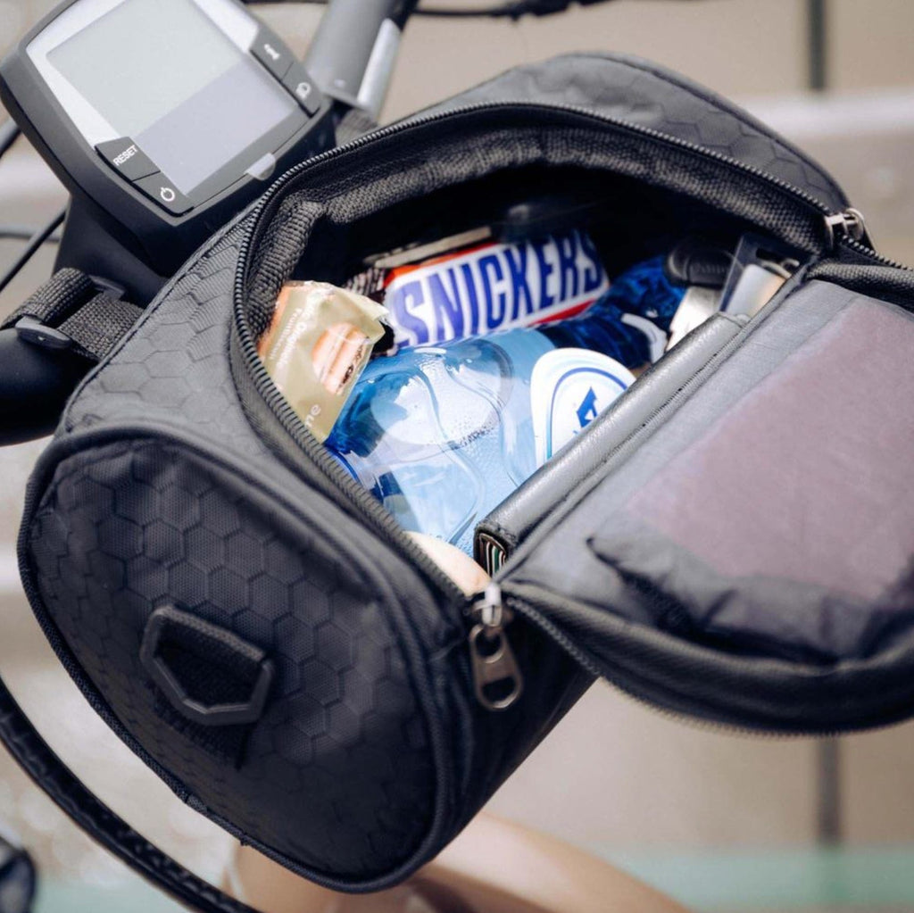 Handlebar bag for bike | Waterproof bike bag with touchscreen | Tourix