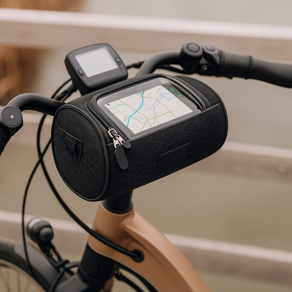 Handlebar bag for bike | Waterproof bike bag with touchscreen | Tourix