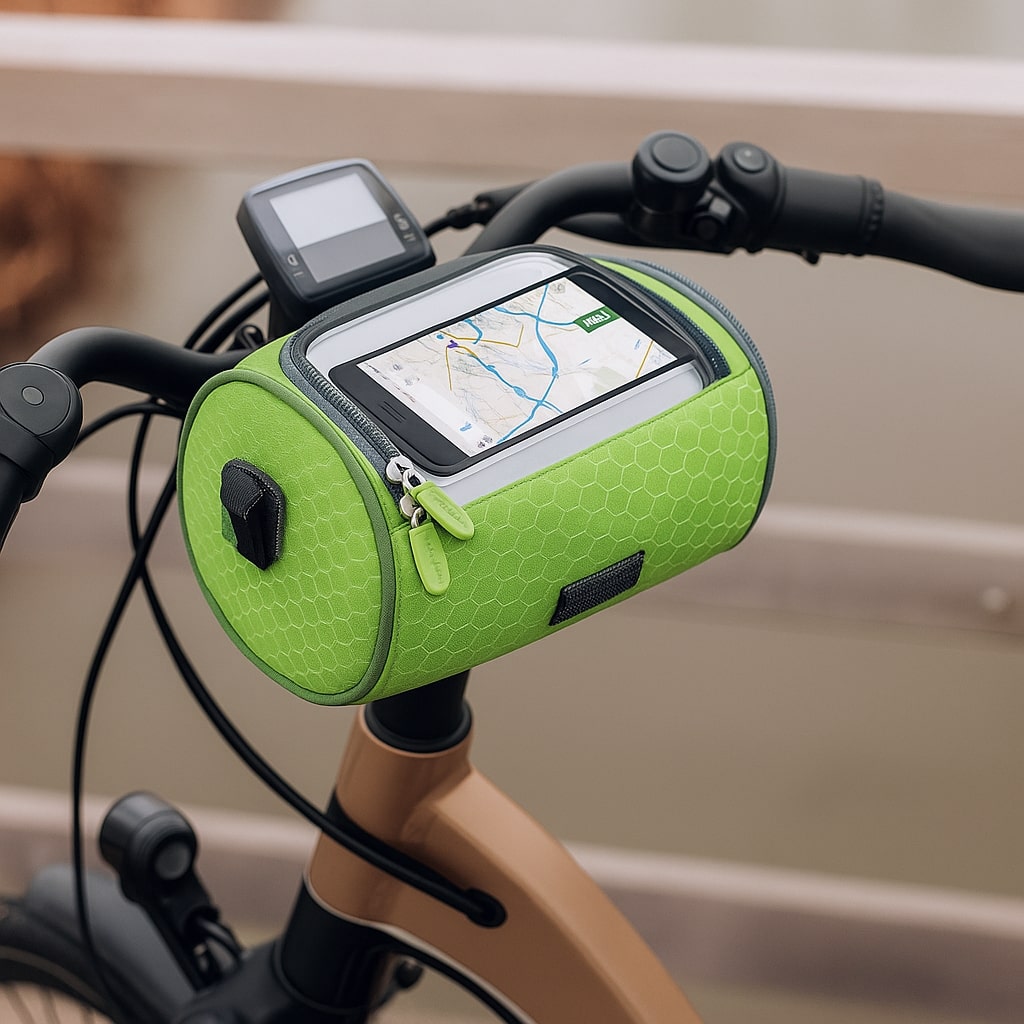 Handlebar bag for bike | Waterproof bike bag with touchscreen | Tourix