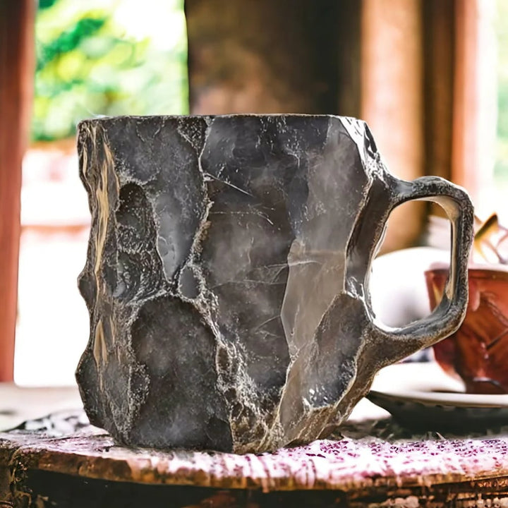 Handmade Mineral Crystal Coffee Mugs – Insulated, Microwave Safe, 350–450 ml