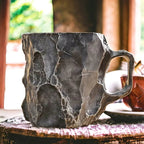 Handmade Mineral Crystal Coffee Mugs – Insulated, Microwave Safe, 350–450 ml