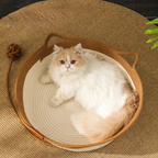 Handwoven Cotton Rope Cat Bed – CozyNest