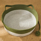 Handwoven Cotton Rope Cat Bed – CozyNest