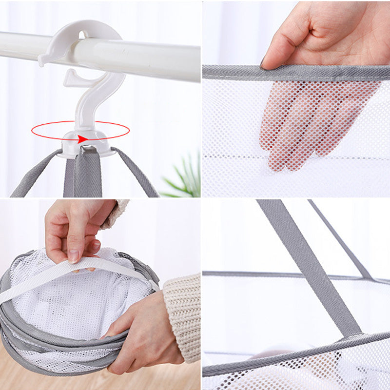 Hanging Mesh Laundry Drying Basket