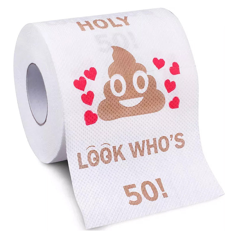 Happy Birthday Poop Printed Toilet Roll