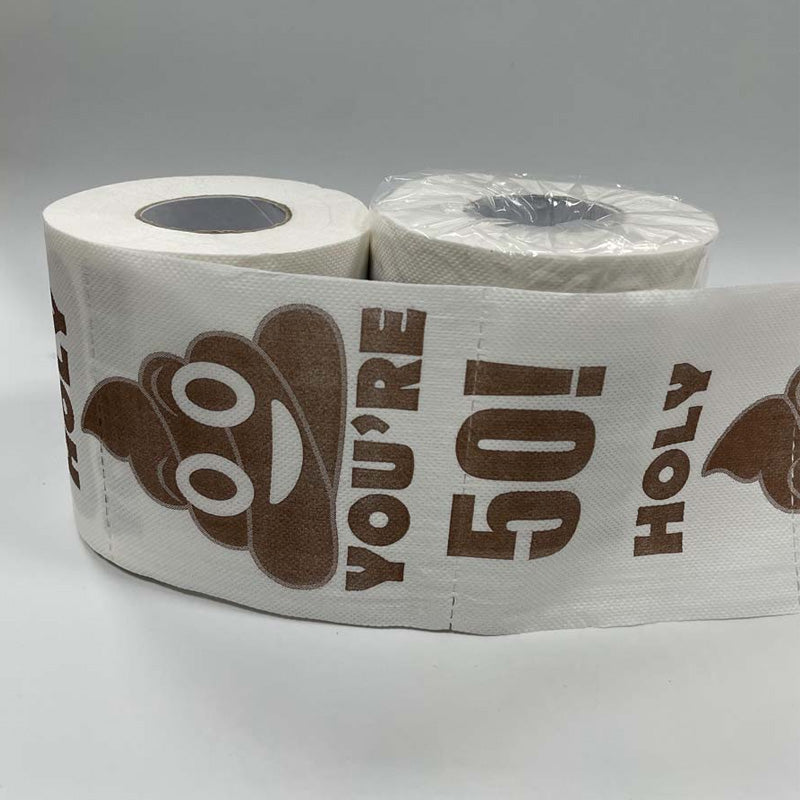 Happy Birthday Poop Printed Toilet Roll