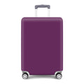 Hard shell suitcase with spinner wheels