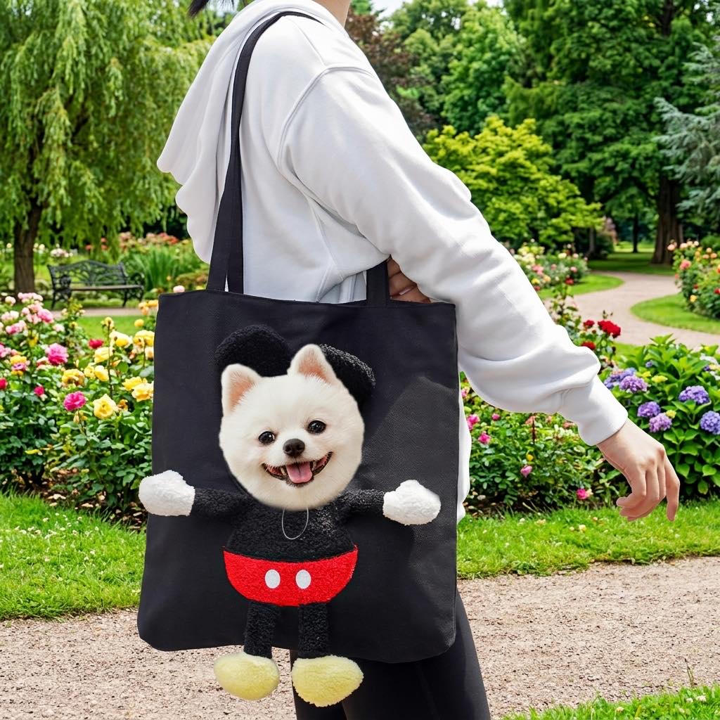 Boneroshop Head-Out Cat Carrier Tote for Walks & Vet Visits - Lightweight Canvas Pet Bag for Cats & Small Dogs