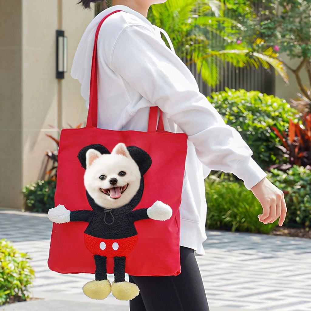 Boneroshop Head-Out Cat Carrier Tote for Walks & Vet Visits - Lightweight Canvas Pet Bag for Cats & Small Dogs