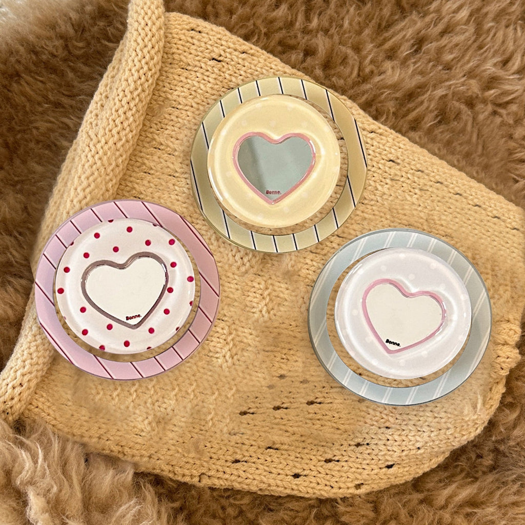 Heart-Shaped Coaster with Playful Design