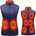 Boneroshop | Heated vest for women with dual control and 9 heating zones – comfort and warmth for every season