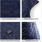 Boneroshop | Heated vest for women with dual control and 9 heating zones – comfort and warmth for every season