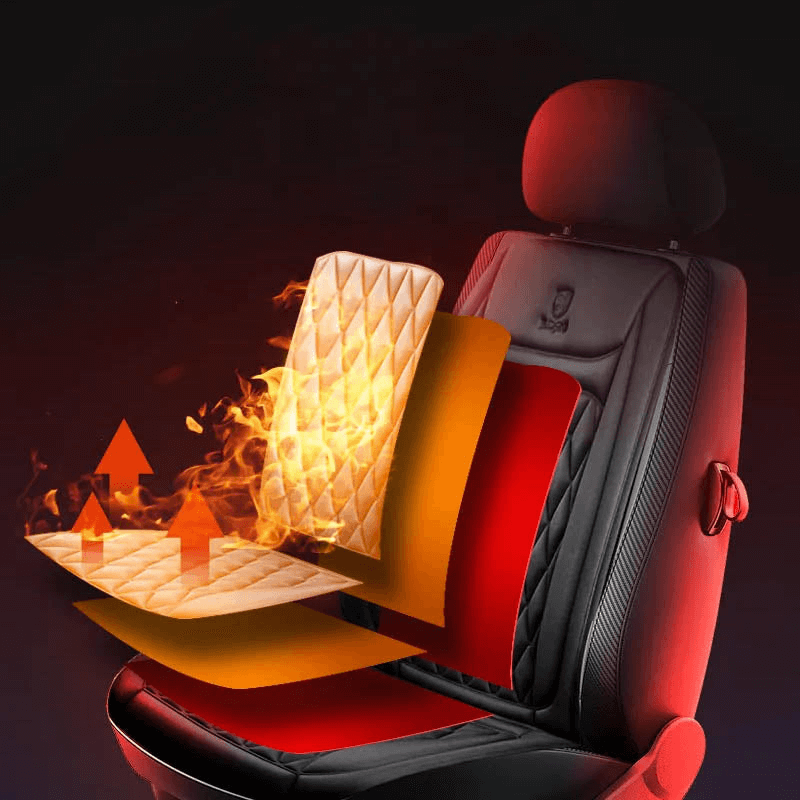 Heated Car Seat Cover with Adjustable Temperature Control 30°C–65°C