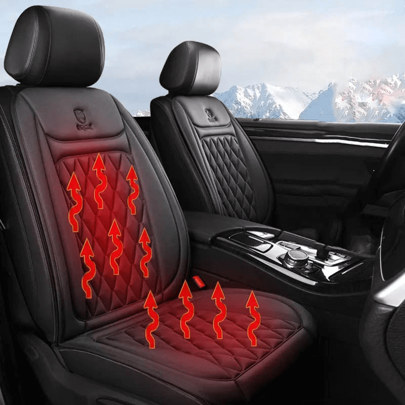 Heated Car Seat Cover with Adjustable Temperature Control 30°C–65°C