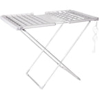 Heated Clothes Drying Rack Portable Electric Foldable Airer with Folding Wings