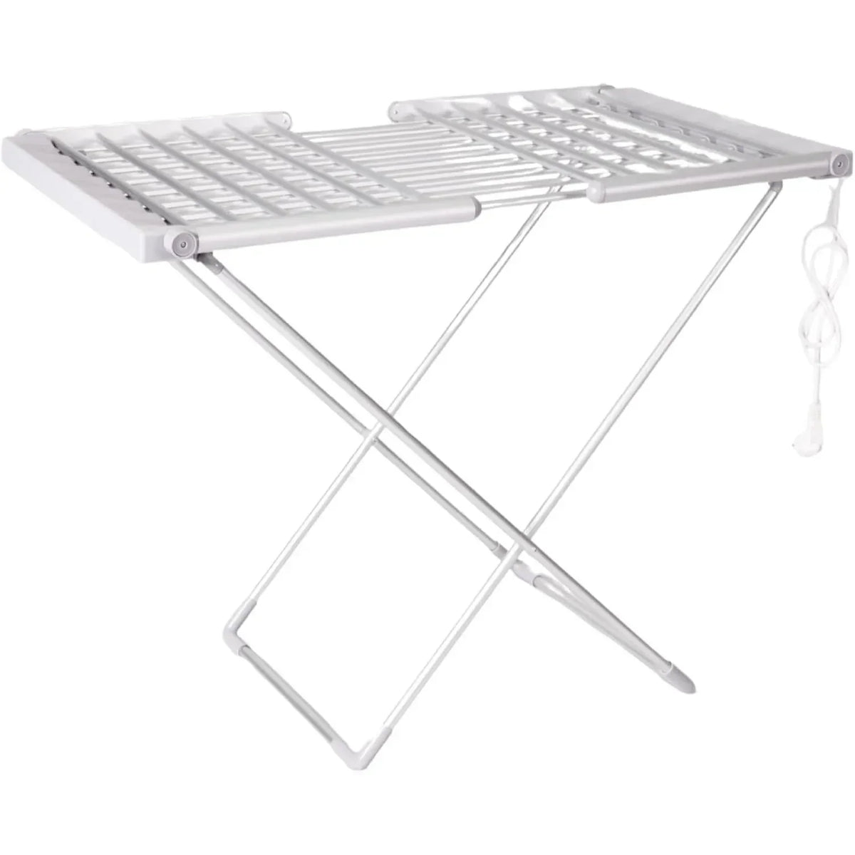 Heated Clothes Drying Rack Portable Electric Foldable Airer with Folding Wings