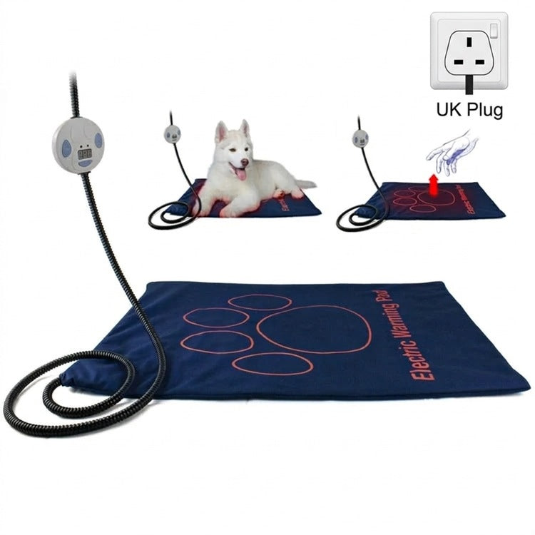 Heated Pet Pad | Waterproof & Scratch-Resistant | Washable Warming Mat 61 cm × 46 cm