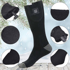 Heated socks with adjustable temperature