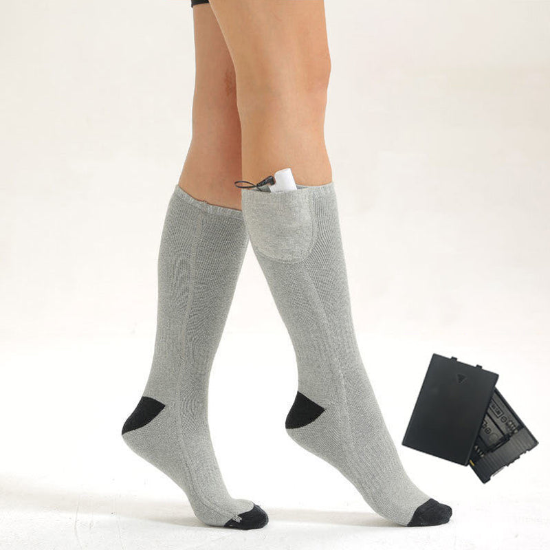 Heated socks with adjustable temperature