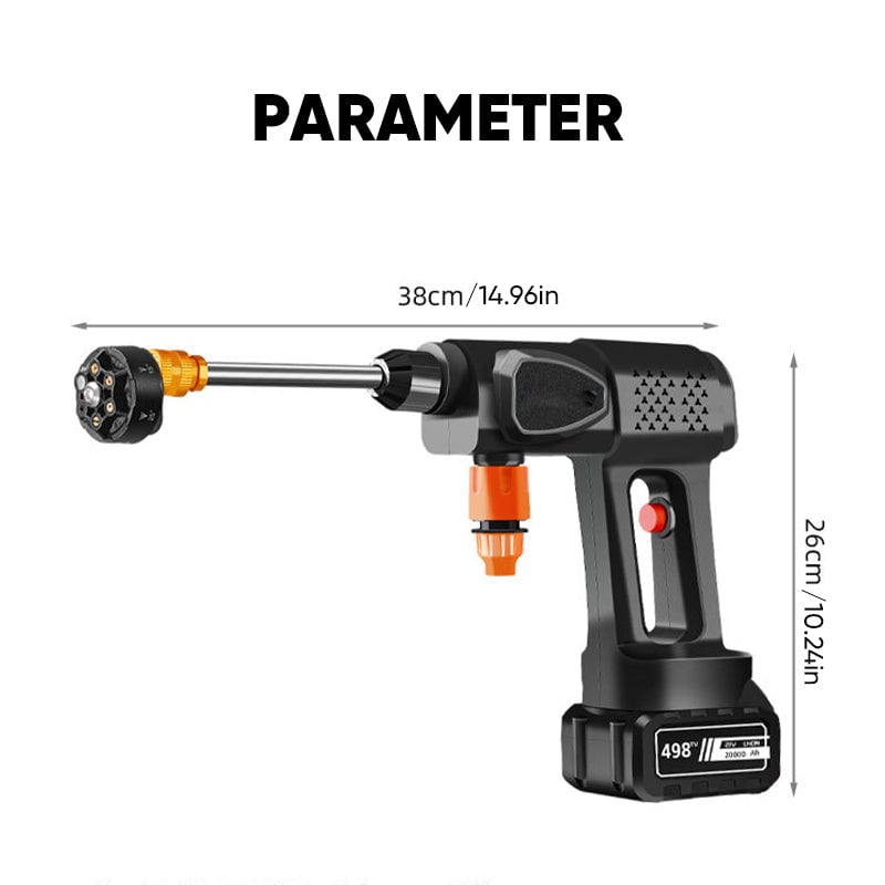 High-Power Cordless Pressure Washer with Pure Copper Motor