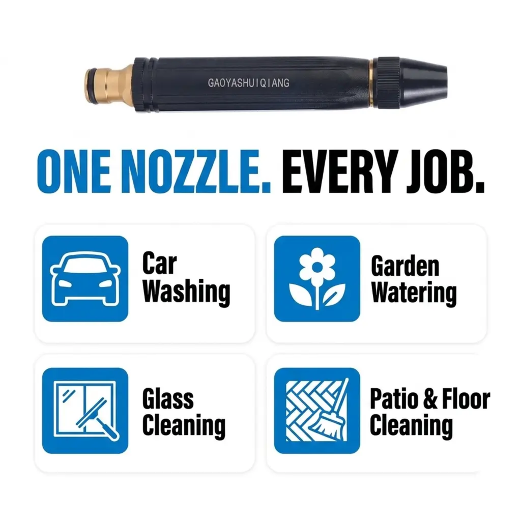 High Pressure Hose Nozzle Water Gun Boneroshop