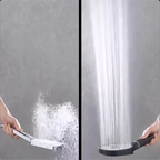 High-Pressure Shower Head with Turbo Boost Technology and Filtration