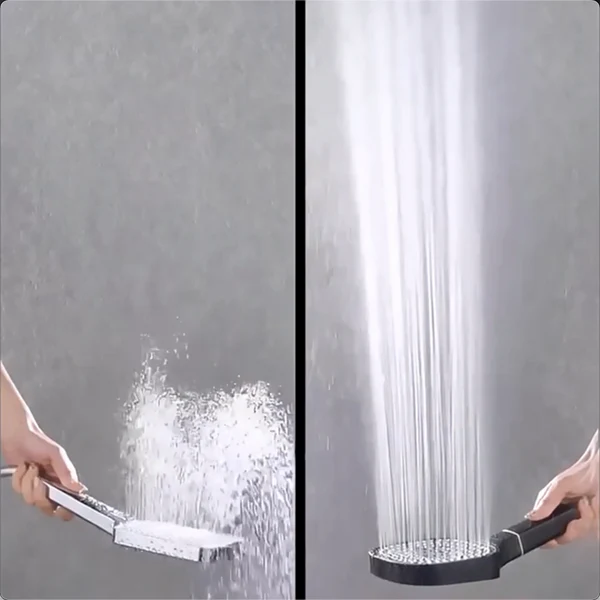 High-Pressure Shower Head with Turbo Boost Technology and Filtration