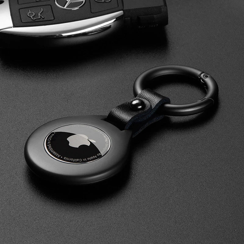 Boneroshop | High-Quality Leather Metal Pendant Protective Case for Apple Airtags