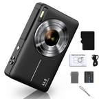 High-Resolution Kids' Digital Camera – 1080P HD, 44MP with 16X Zoom