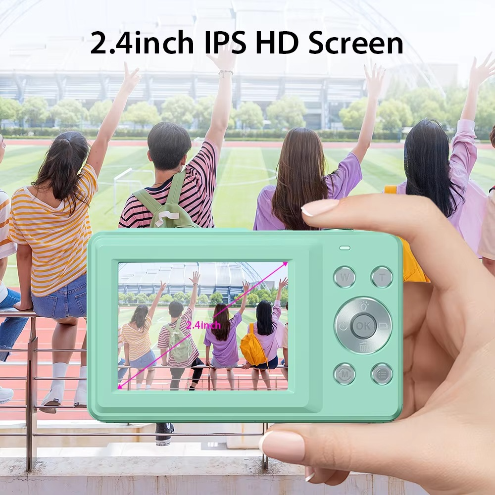 High-Resolution Kids' Digital Camera – 1080P HD, 44MP with 16X Zoom