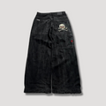 High-Waisted Black Baggy Jeans – Raven