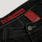 High-Waisted Black Baggy Jeans – Raven