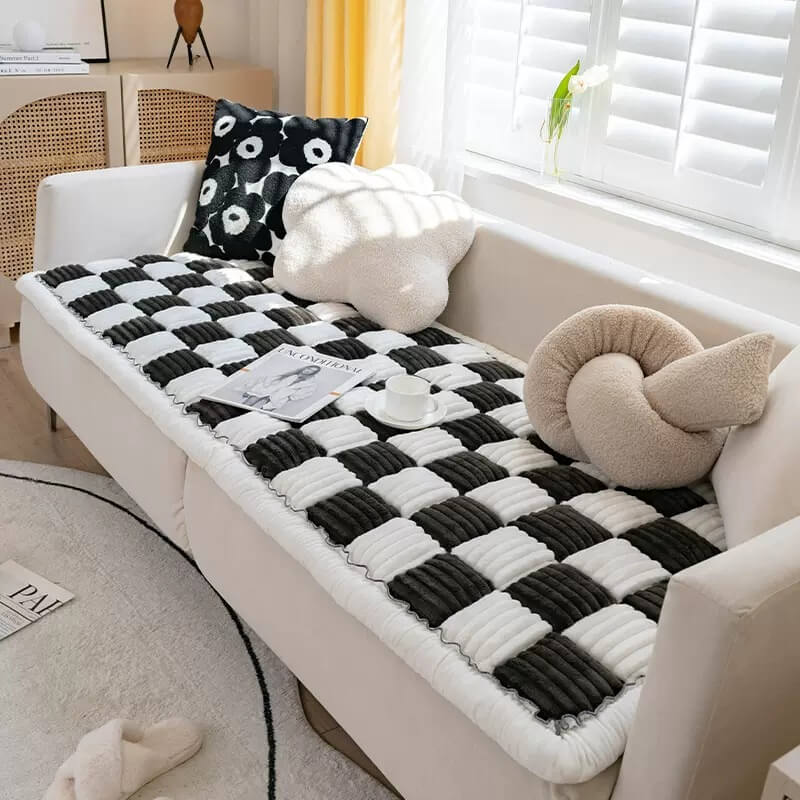 HOMECUDDLE Blanket – Soft Chenille Pet Blanket with Style & Furniture Protection
