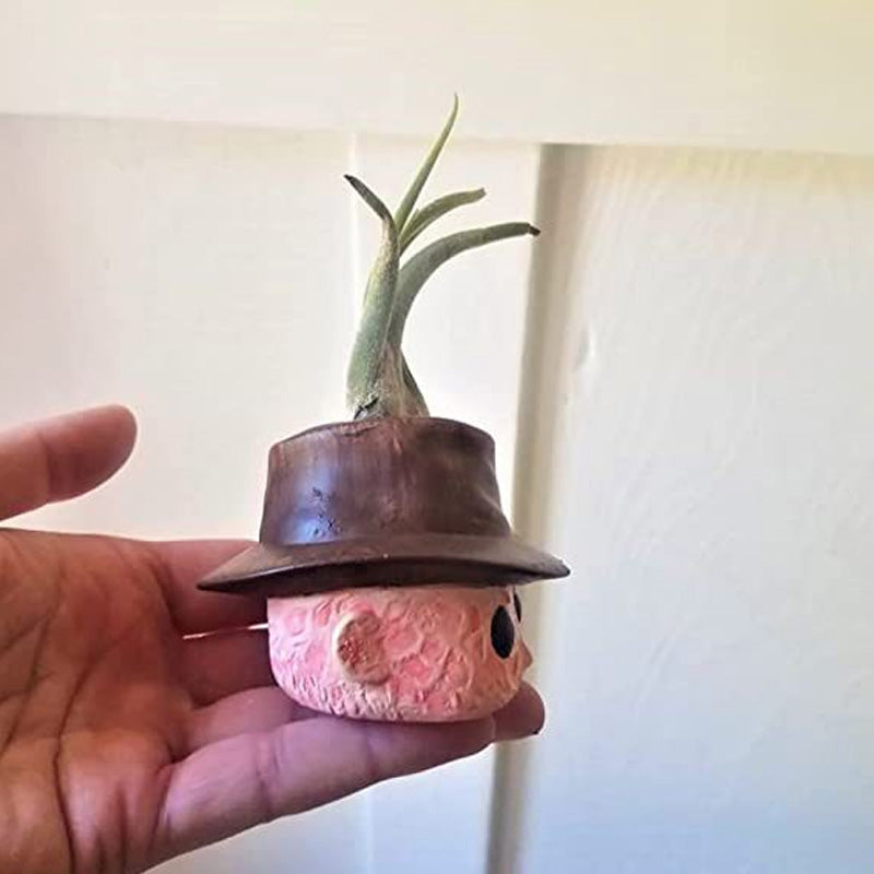 Horror Movie Mini Planter – Spooky Face Plant Pot Gift