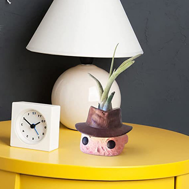 Horror Movie Mini Planter – Spooky Face Plant Pot Gift