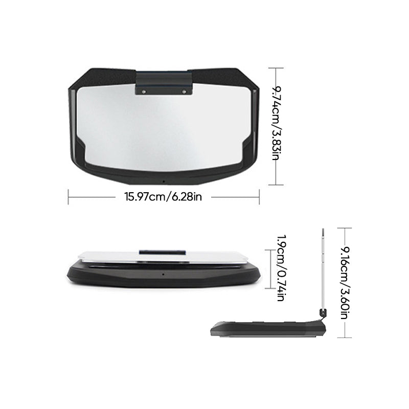 HUD Navigation Projector with Wireless Charging