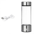 Hydrogen water bottle with electrolysis generator